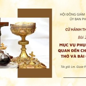 Cử hành Thánh Thể: Bài 20 - Mục vụ phụng vụ liên quan đến chuẩn bị bàn thờ và bài ca tiến lễ