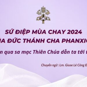 Sứ điệp Mùa Chay 2024 của Đức Thánh Cha Phanxicô: Xuyên qua sa mạc, Thiên Chúa dẫn ta tới tự do