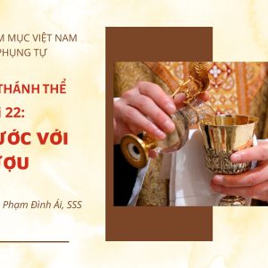 Cử hành Thánh Thể: Bài 22 – Hòa nước với rượu