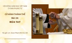 Cử hành Thánh Thể: Bài 24 – Rửa tay