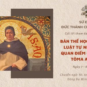 Sứ điệp Đức Thánh Cha gửi tới tham dự viên Hội thảo nhân kỷ niệm 750 ngày mất của Thánh Tôma Aquino