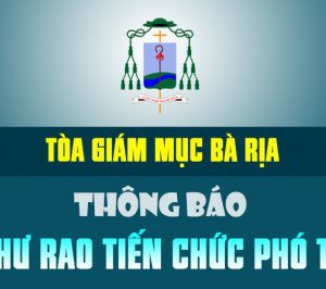 GP. BÀ RỊA: THƯ RAO TIẾN CHỨC PHÓ TẾ 2024