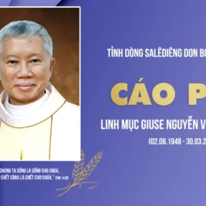 CÁO PHÓ LINH MỤC GIUSE NGUYỄN VĂN QUANG, SDB