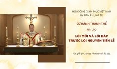Cử hành Thánh Thể: Bài 25 – Lời mời và lời đáp trước lời nguyện tiến lễ