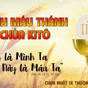 CÁC BÀI SUY NIỆM LỜI CHÚA CHÚA NHẬT LỄ MÌNH MÁU THÁNH CHÚA KITÔ-B