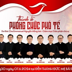 THÔNG BÁO: GIÁO PHẬN BÀ RỊA: LỄ KÍNH THÁNH TÂM CHÚA GIÊSU VÀ PHONG CHỨC PHÓ TẾ - 2024