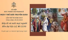 Sứ điệp Ngày Thế giới Truyền giáo năm 2024 – Hãy đi và mời mọi người đến dự tiệc