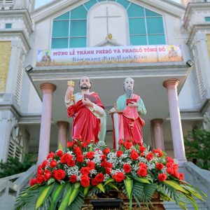 Gx. Châu Pha: Rước kiệu và Thánh lễ kính Thánh Phêrô và Phaolô Tông đồ, bổn mạng Ban Hành giáo – 28.6.2024