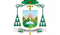 Huy hiệu Giám mục của Đức cha tân cử Gioan Baotixita Nguyễn Huy Bắc