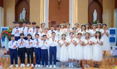 Giáo điểm Tam Phước: 28 em thiếu nhi lần đầu rước Chúa- Ngày 07.7.2024