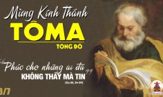 03.07.2024 – Thứ Tư Tuần XIII Thường Niên: Thánh Tôma, Tông Đồ