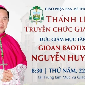 Trực tiếp Thánh lễ Truyền chức Giám mục cho Đức cha tân cử Gioan Baotixita Nguyễn Huy Bắc