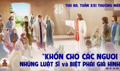 27.08.2024 – Thứ Ba Tuần XXI Thường Niên
