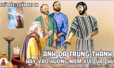 31.08.2024 – Thứ Bảy Tuần XXI Thường Niên
