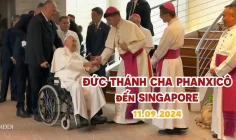 Đức Thánh Cha Phanxicô bắt đầu viếng thăm Singapore