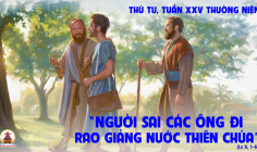 25.09.2024 – Thứ Tư Tuần XXV Thường Niên