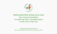 Bài hát chính thức cho Năm Thánh 2025: Những người hành hương của hy vọng