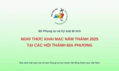 Nghi thức khai mạc Năm Thánh 2025 tại các Hội Thánh địa phương