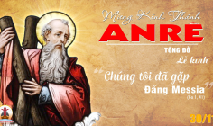 30.11.2024 – Thứ Bảy Tuần XXXIV Thường Niên: Thánh Anrê Tông Đồ