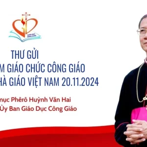 Thư gửi anh chị em giáo chức Công giáo nhân ngày Nhà giáo Việt Nam 20/11/2024