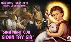 23.12.2024 – Thứ Hai Tuần IV Mùa Vọng