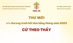 Thư mời tham dự chương trình hồi tâm hằng tháng năm 2025 – Cứ theo Thầy