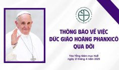 HỘI ĐỒNG GIÁM MỤC VIỆT NAM THÔNG BÁO VỀ VIỆC ĐỨC GIÁO HOÀNG PHANXICÔ QUA ĐỜI