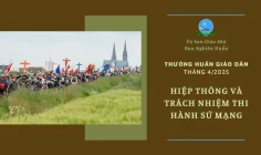 Ủy ban Giáo dân – Thường huấn tháng 4/2025: Hiệp thông và trách nhiệm thi hành sứ mạng