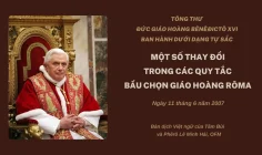 Tự Sắc qua đó Đức Giáo hoàng Bênêđictô XVI Khôi phục các quy tắc truyền thống về đa số phiếu cần thiết để bầu chọn Giáo hoàng Rôma – Năm 2007