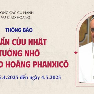 Thông báo về Tuần Cửu nhật tưởng nhớ Đức Giáo hoàng Phanxicô