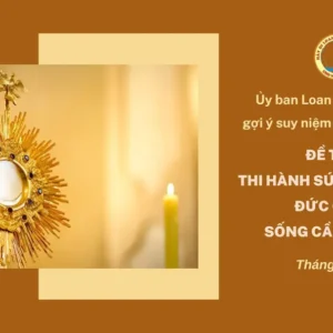 Ủy ban Loan báo Tin mừng gợi ý suy niệm chầu Thánh Thể tháng 6/2025 - Thi hành sứ vụ theo sát Đức Giêsu sống cầu nguyện