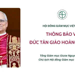 HỘI ĐỒNG GIÁM MỤC VIỆT NAM: THÔNG BÁO VỀ ĐỨC TÂN GIÁO HOÀNG LÊÔ XIV
