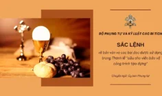 Sắc lệnh về bản văn và các bài đọc được sử dụng trong Thánh lễ “cầu cho việc bảo vệ công trình tạo dựng