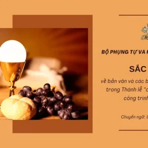 Sắc lệnh về bản văn và các bài đọc được sử dụng trong Thánh lễ “cầu cho việc bảo vệ công trình tạo dựng