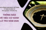 Ủy ban Phụng tự thông báo về việc cử hành Lễ Tro năm 2026