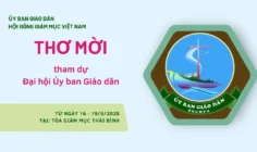 Thơ mời tham dự Đại hội Ủy ban Giáo dân năm 2025