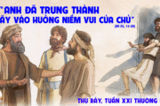 30.08.2025 – Thứ Bảy Tuần XXI Thường Niên