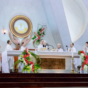 Gx. Vinh Châu: Thánh lễ tạ ơn mừng 28 năm linh mục Cha cố Phanxicô Xaviê Đinh Huỳnh Phùng