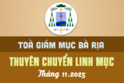 TÒA GIÁM MỤC BÀ RỊA: THUYÊN CHUYỂN LINH MỤC - 11.2025