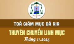 TÒA GIÁM MỤC BÀ RỊA: THUYÊN CHUYỂN LINH MỤC - 11.2025