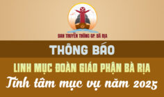 Thông báo: Linh mục Đoàn Giáo phận Bà Rịa tĩnh tâm mục vụ năm 2025