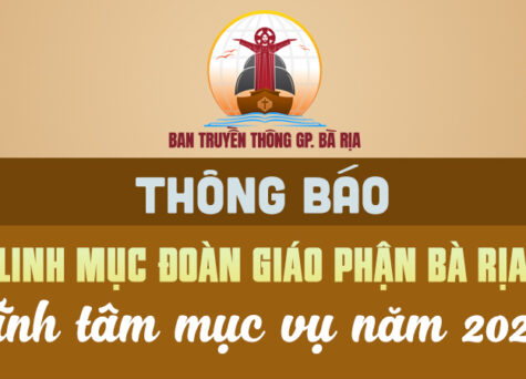 Thông báo: Linh mục Đoàn Giáo phận Bà Rịa tĩnh tâm mục vụ năm 2025