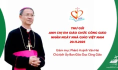 Thư gửi anh chị em giáo chức Công giáo nhân ngày Nhà giáo Việt Nam 20/11/2025