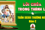Lời Chúa trong thánh lễ Tuần XXXIII Thường niên – Năm C