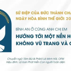 Sứ điệp Đức Thánh Cha cho ngày Hòa bình Thế giới năm 2026: Hướng tới một nền hoà bình không vũ trang và giải giới