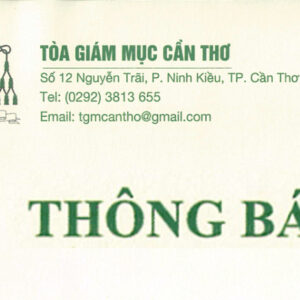 Tòa Giám Mục Cần Thơ – Thông báo: Lễ Phong chân phước cho Tôi tớ Chúa – Cha Phanxicô Trương Bửu Diệp