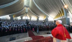 Diễn văn của Đức Thánh cha Lêô XIV trong buổi gặp gỡ các giám mục, linh mục, phó tế, tu sĩ nam nữ và nhân viên mục vụ tại Đền thánh Đức Mẹ Libăng, Harissa