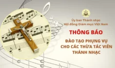 Thông báo về việc đào tạo phụng vụ cho các thừa tác viên Thánh nhạc khóa 1: Tìm hiểu cấu trúc thánh lễ và cách chọn bài hát cho từng phần của thánh lễ