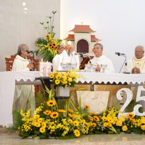 Gx. Văn Côi: Thánh lễ tạ ơn ngân khánh linh mục