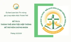 Ủy ban Loan báo Tin mừng gợi ý suy niệm chầu Thánh Thể tháng 02/2026 – Thánh Thể: Bàn tiệc hiệp thông để trở nên chứng nhân